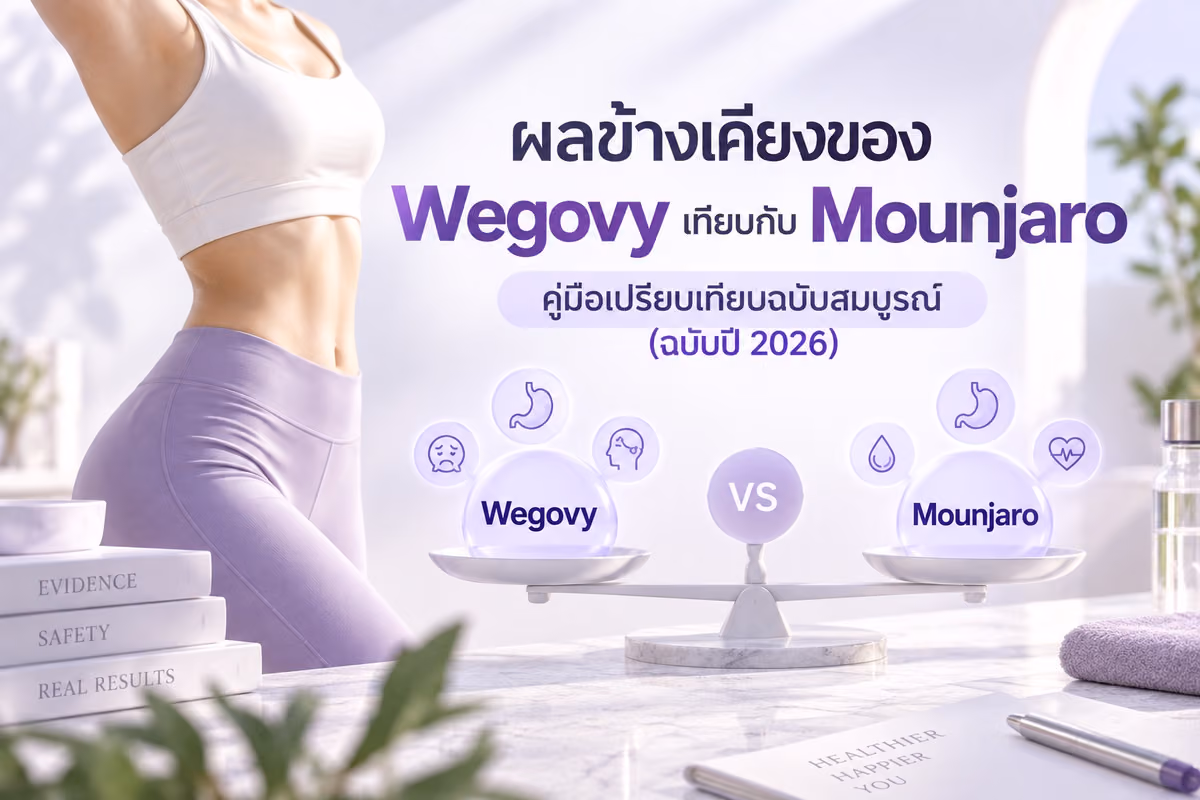 ผลข้างเคียงของ Wegovy เทียบกับ Mounjaro: คู่มือเปรียบเทียบฉบับสมบูรณ์ (ฉบับปี 2026)